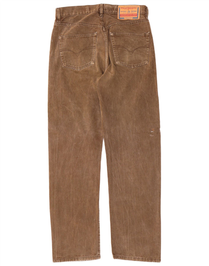 Diesel Mens Straight Jeans W31 L32 Brown Cotton