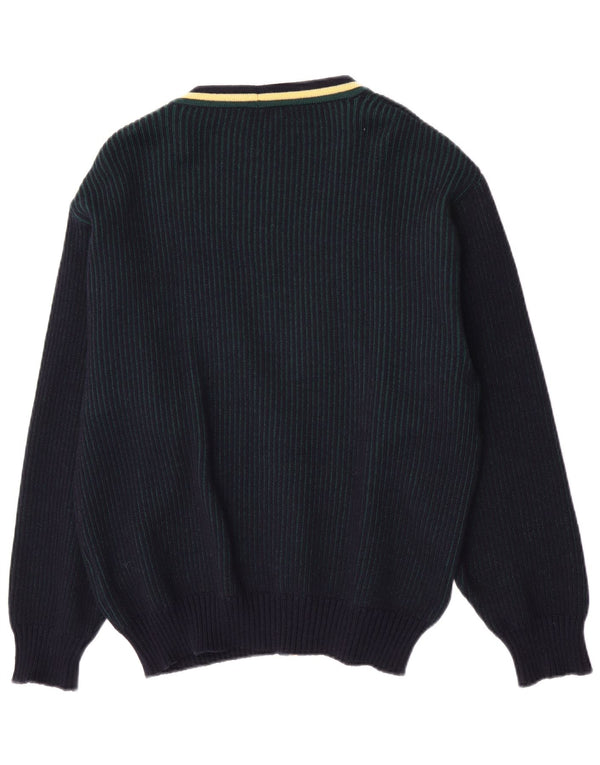Konen Munchen Mens Cardigan Sweater EU 54 Large Navy Blue New Wool