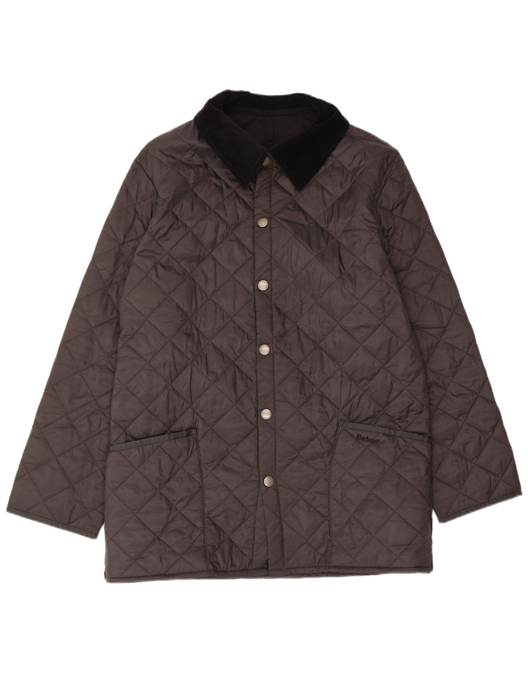 Barbour Mens Loose Fit Quilted Jacket UK 36 Small Black Polyamide