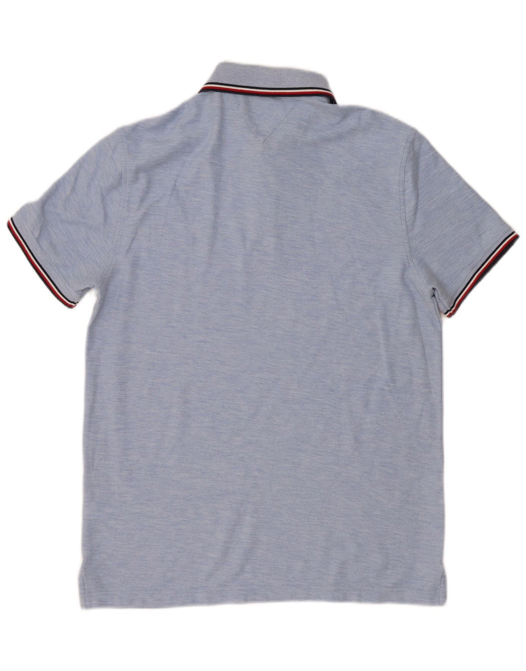 Tommy Hilfiger Mens Polo Shirt Large Blue Flecked Cotton
