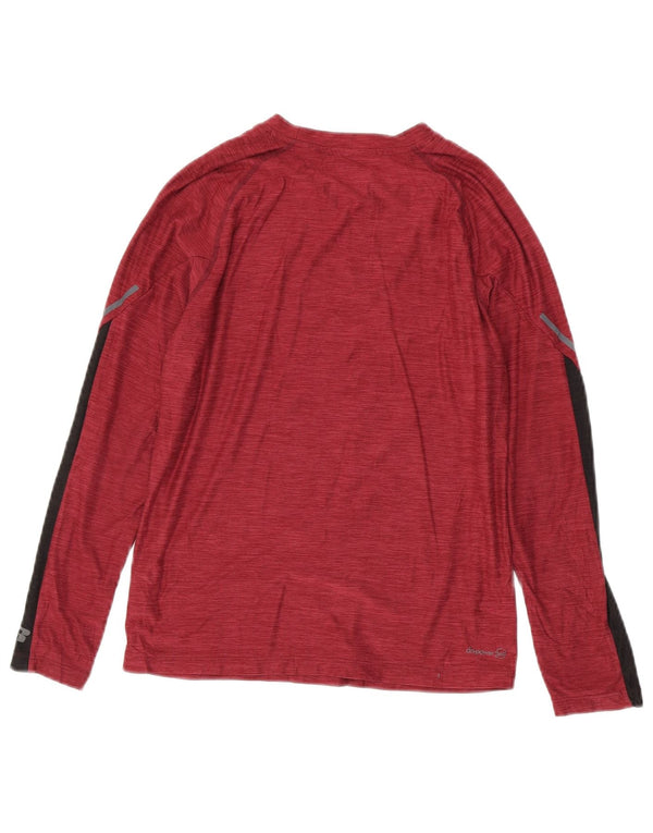 Russell Athletic Boys Dri-Power Top Long Sleeve 10-11 Years Large Burgundy