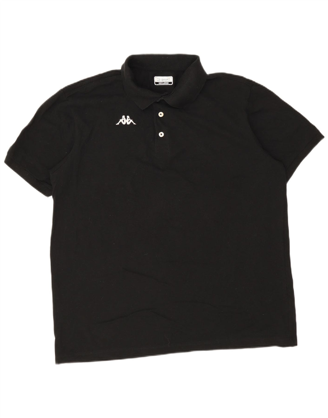 Kappa Mens Polo Shirt 3XL Black Cotton