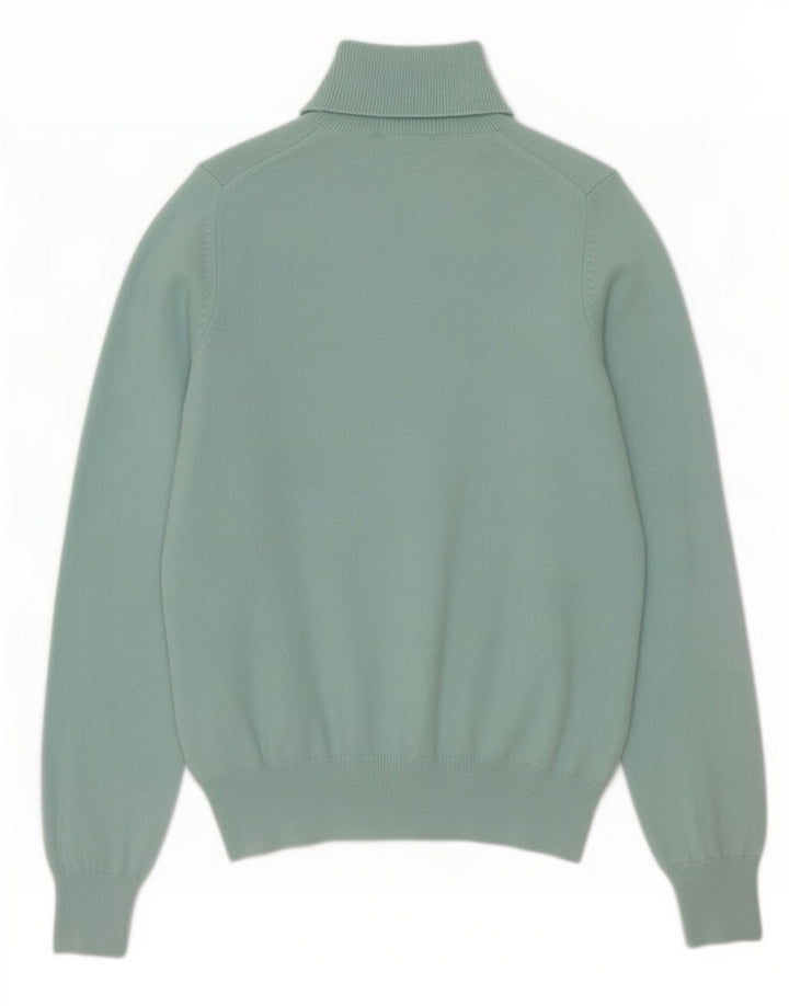 Marks & Spencer Womens Roll Neck Jumper Sweater UK 10 Small Turquoise