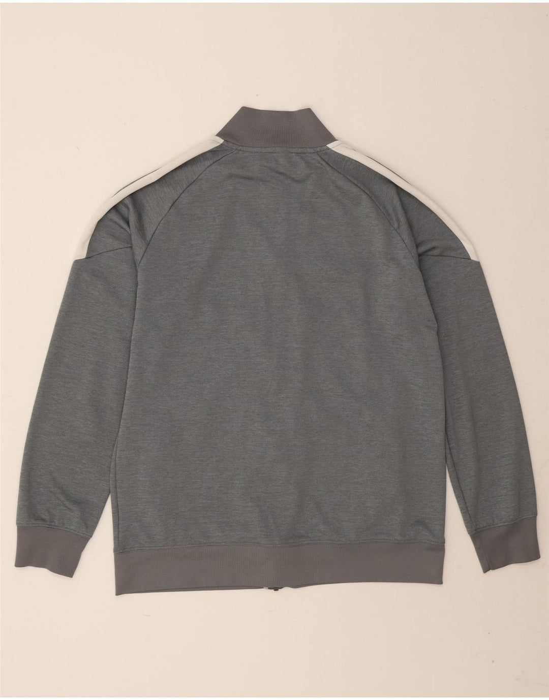 Nike Mens Dri Fit Tracksuit Top Jacket Large Grey Colourblock Polyester