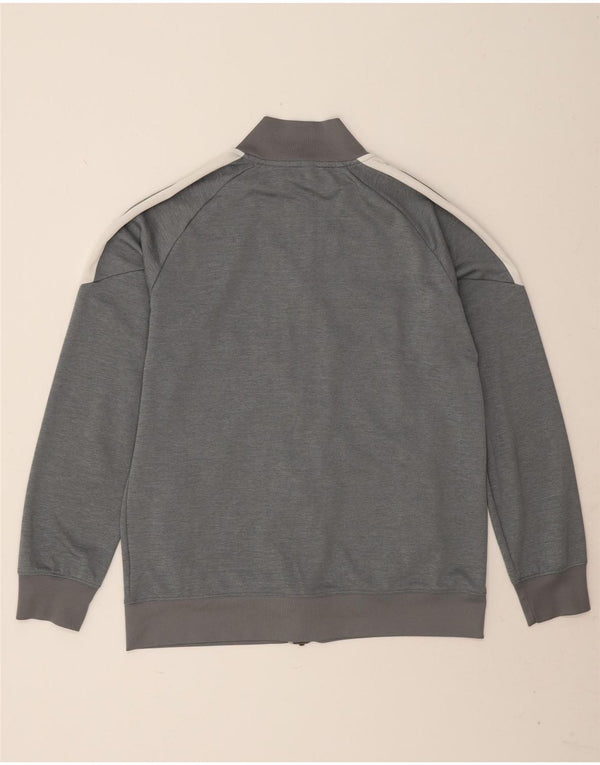 Nike Mens Dri Fit Tracksuit Top Jacket Large Grey Colourblock Polyester