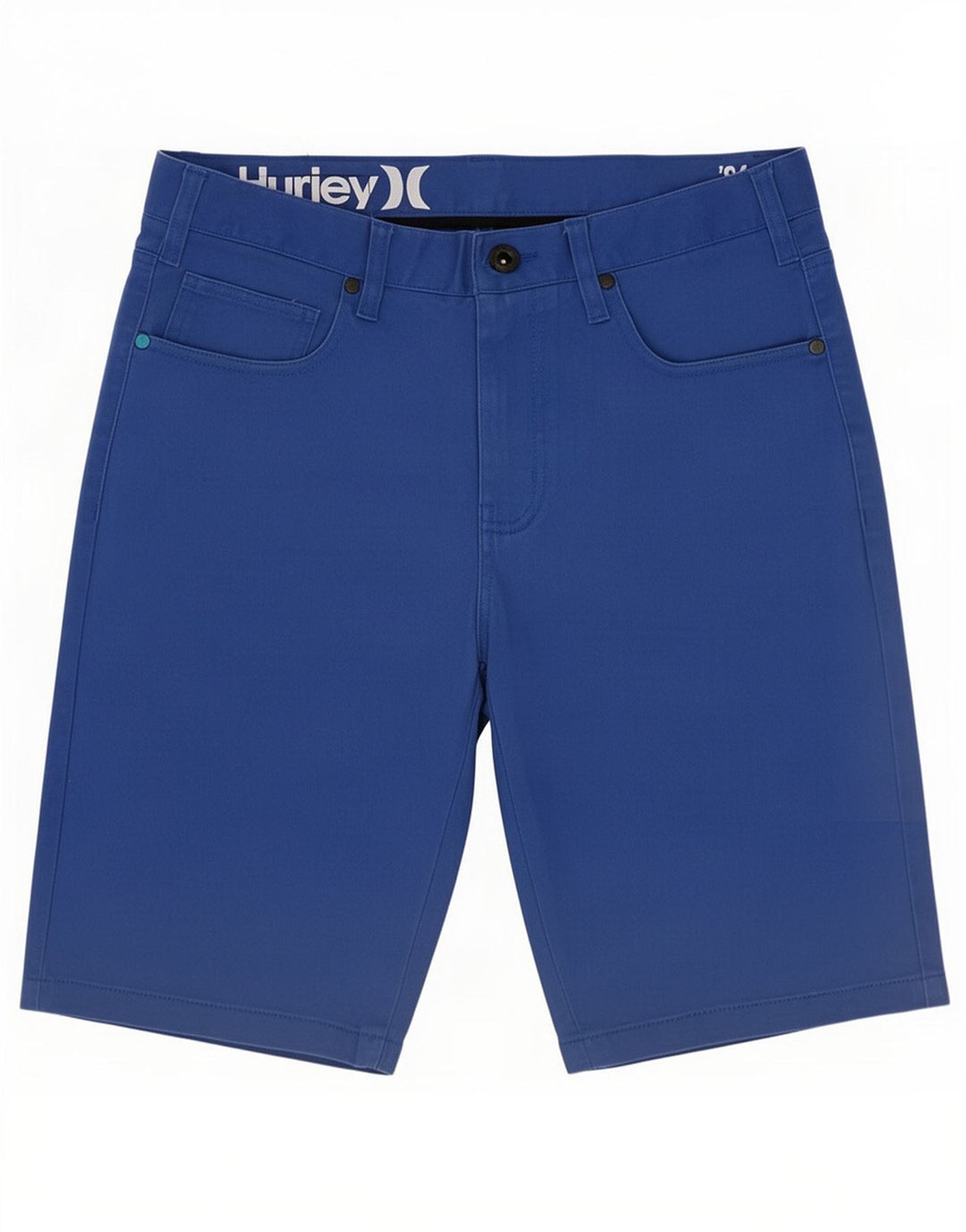 Hurley Mens Casual Shorts Medium W30 Blue Cotton