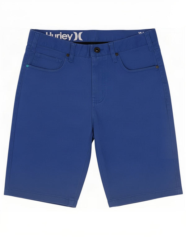 Hurley Mens Casual Shorts Medium W30 Blue Cotton