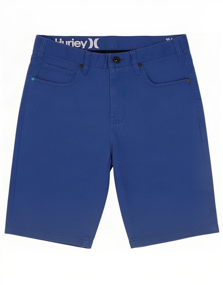 Hurley Mens Casual Shorts Medium W30 Blue Cotton