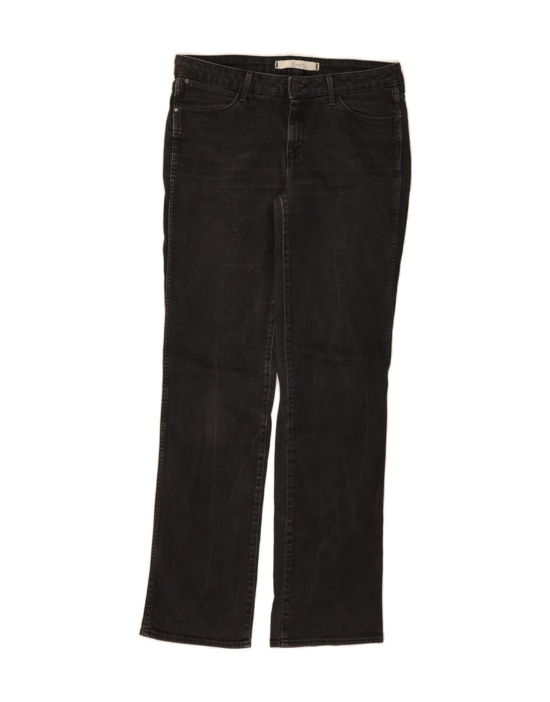 WRANGLER Womens Sara Straight Jeans W31 L34 Black Cotton Vintage Wrangler and Second-Hand Wrangler from Messina Hembry 