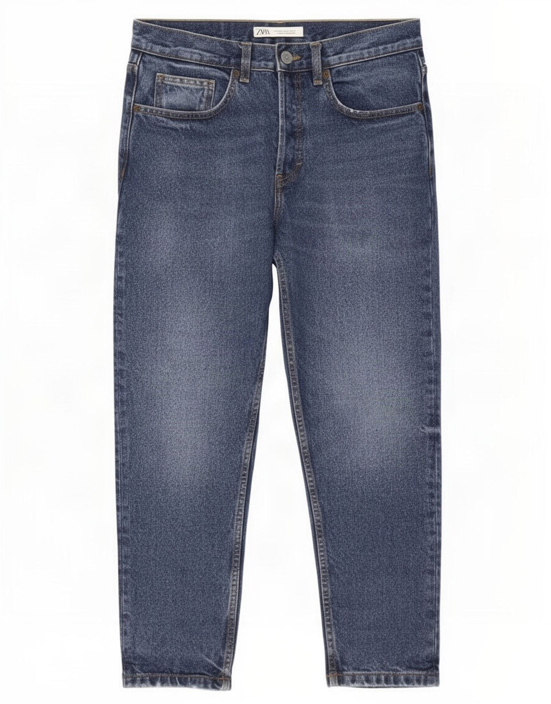 Zara Mens Cropped Jeans EU 40 Medium W31 L25 Blue