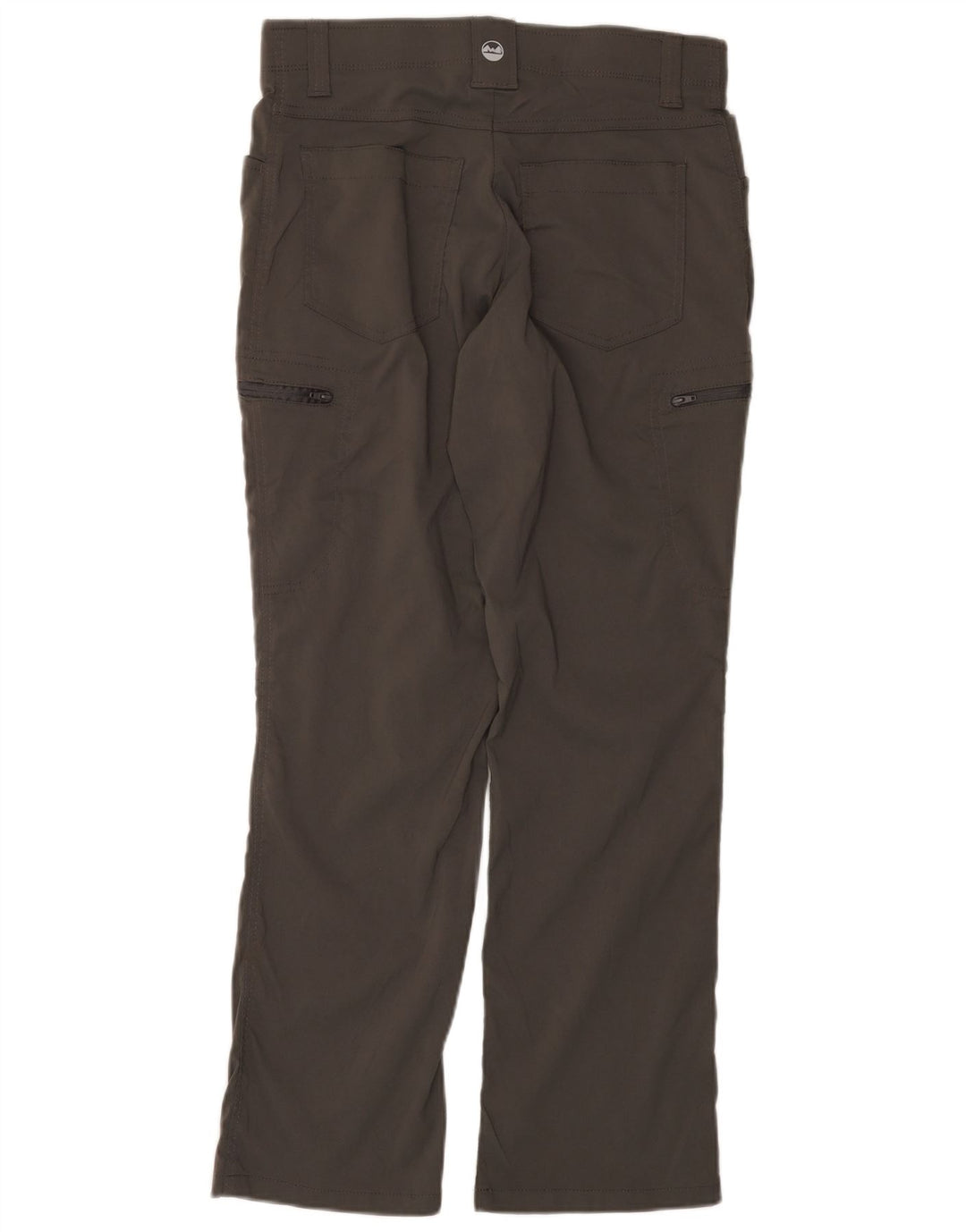 WRANGLER Womens Straight Cargo Trousers W32 L30 Grey Nylon