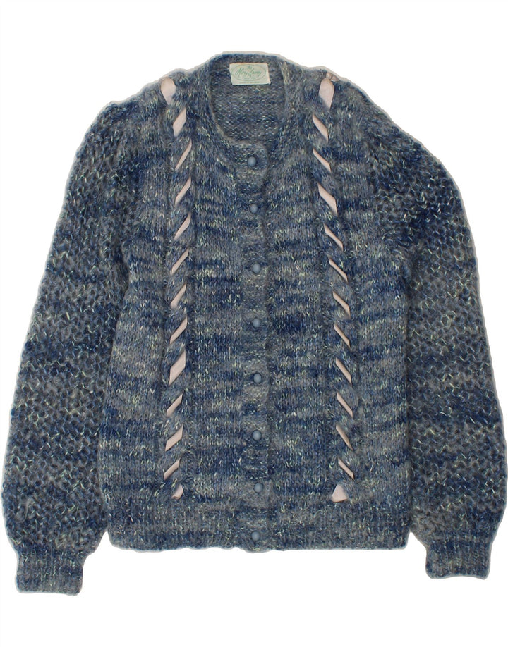 MARY LAVERY Womens Cardigan Sweater UK 14 Large Blue Vintage Mary Lavery and Second-Hand Mary Lavery from Messina Hembry 