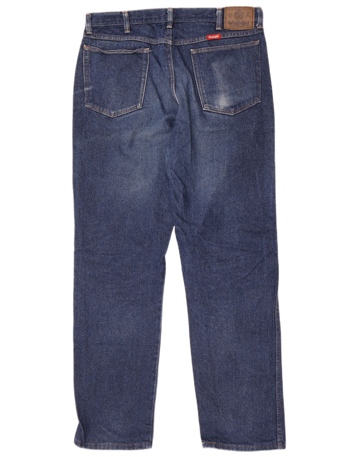 Wrangler Mens Straight Jeans W34 L32 Blue