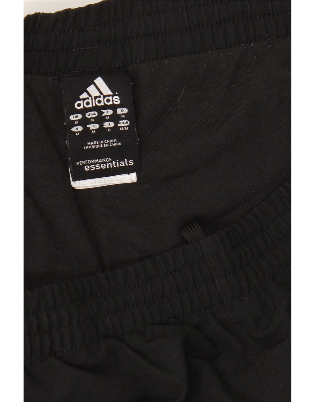 Adidas Mens Climalite Tracksuit Trousers Joggers Medium  Black Polyester