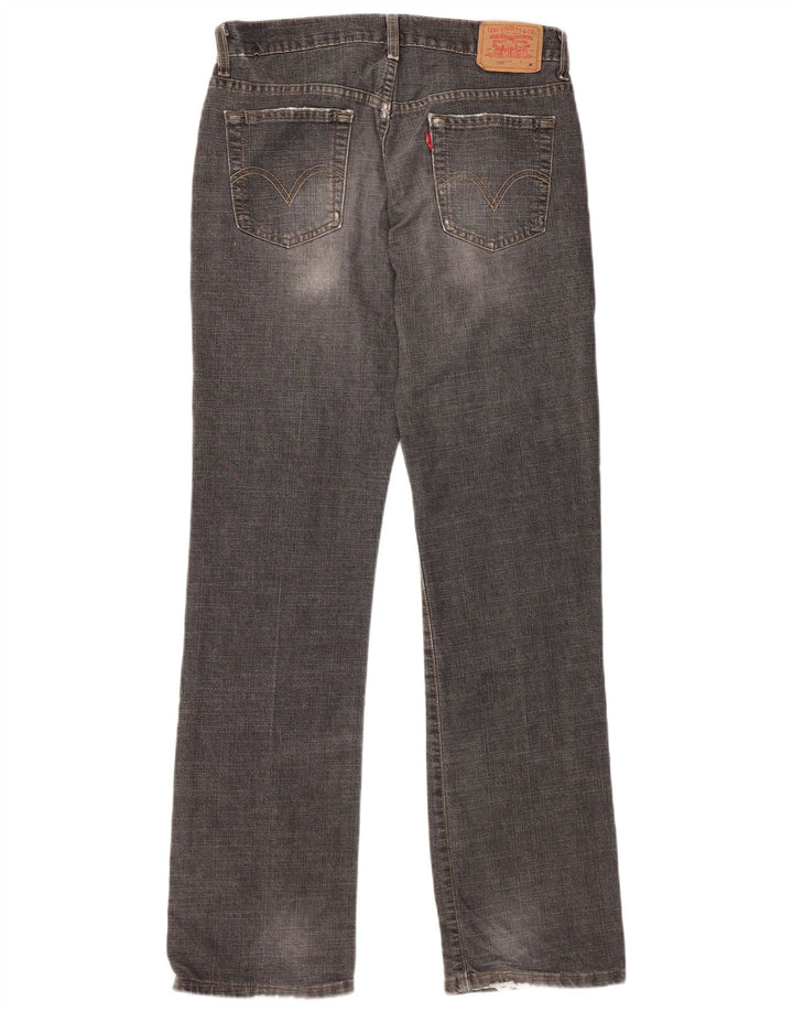 Levi's Womens 505 Distressed Straight Jeans US 6 Medium W30 L32 Grey