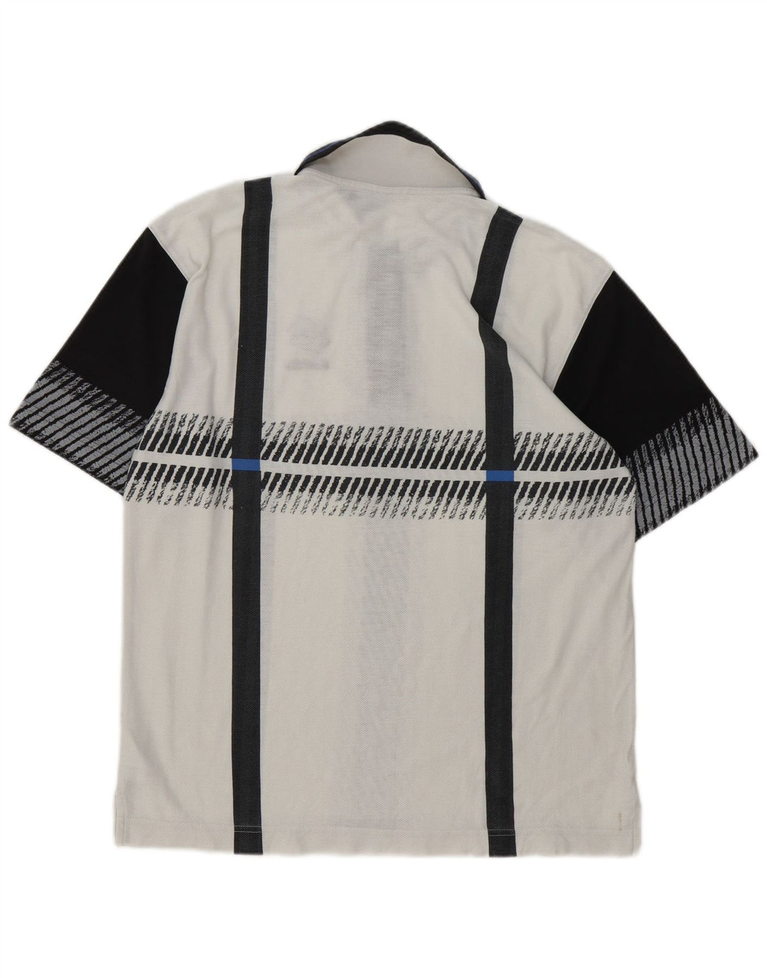 Lotto Mens Polo Shirt Medium White Colourblock Polyester