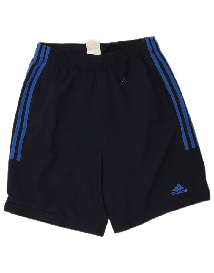 ADIDAS Mens Sport Shorts Small Navy Blue Polyester