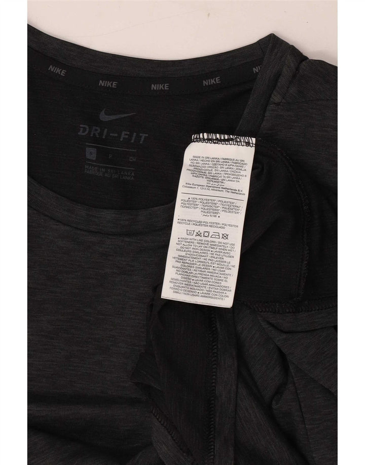 Nike Mens Dri Fit T-Shirt Top Small Grey Polyester