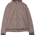 CHAMPION Womens Tracksuit Top Jacket UK 14 Medium Grey Flecked Cotton