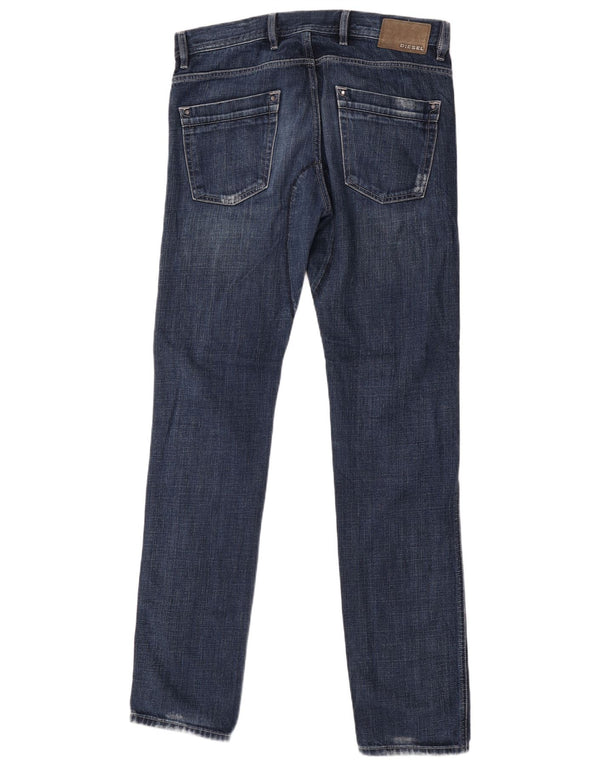 Diesel Mens Thaye Slim Jeans W31 L34 Blue Cotton