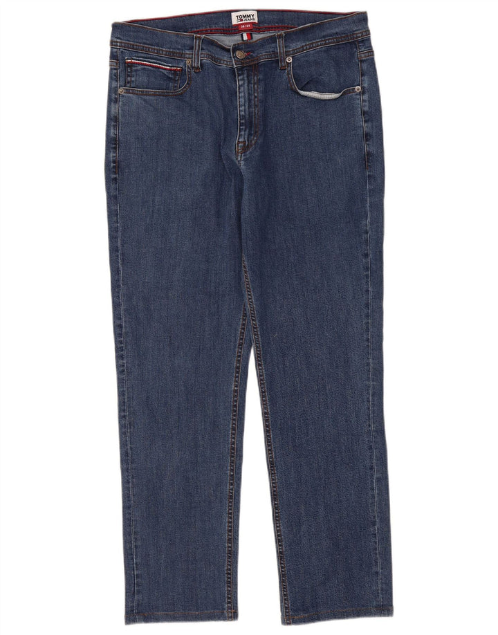 Tommy Hilfiger Womens Straight Jeans W36 L28 Blue Cotton
