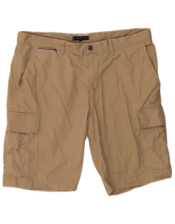 TOMMY HILFIGER Mens Cargo Shorts W38 XL Beige Cotton