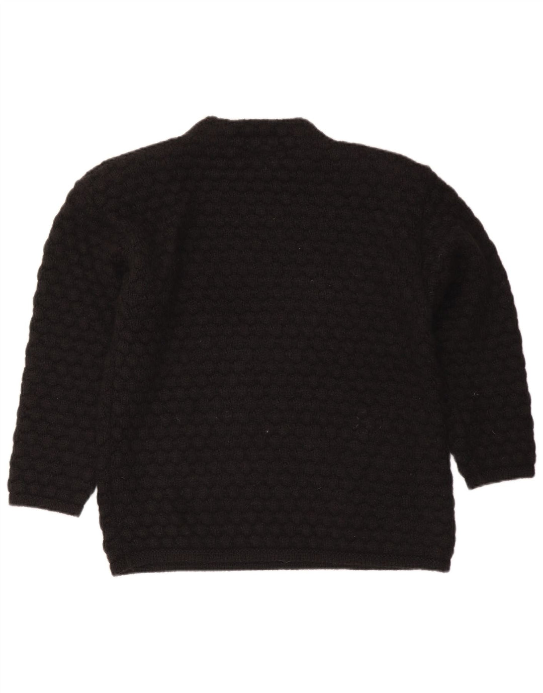 GEIGER Womens Graphic Turtle Neck Jumper Sweater EU 36 Small Black Floral