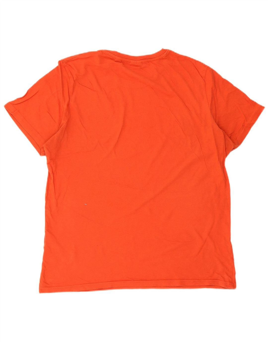 JACK & JONES Mens T-Shirt Top XL Orange Cotton