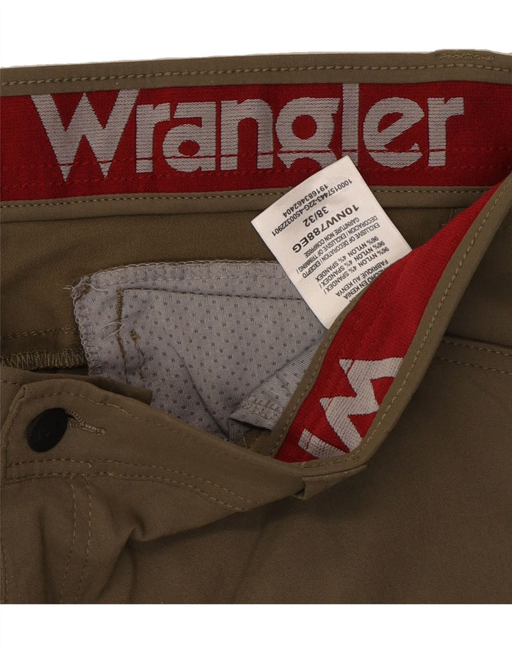 WRANGLER Womens Slim Cargo Trousers W38 L32 Khaki Nylon Vintage Wrangler and Second-Hand Wrangler from Messina Hembry 