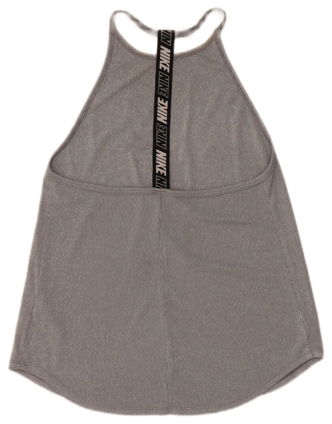 Nike Womens Dri Fit Graphic Vest Top UK 8 Small Grey Colourblock Polyester