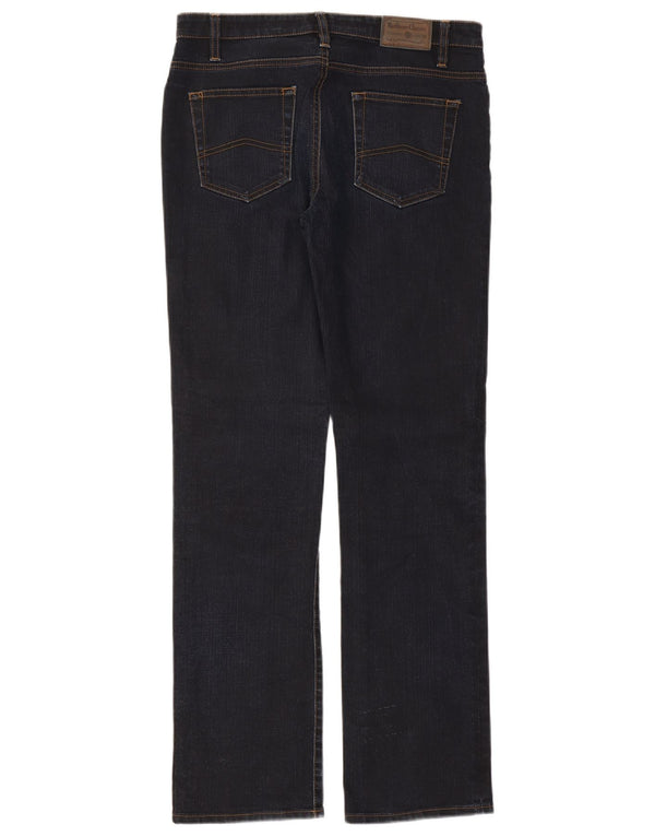 Marlboro Classics Womens Straight Jeans W33 L32 Navy Blue Cotton