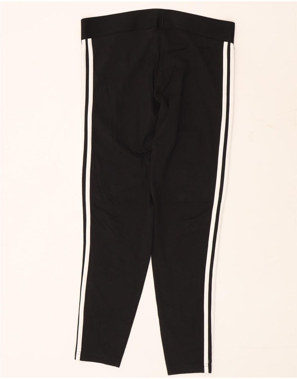 Adidas Womens Leggings UK 16/18 Large Black Cotton
