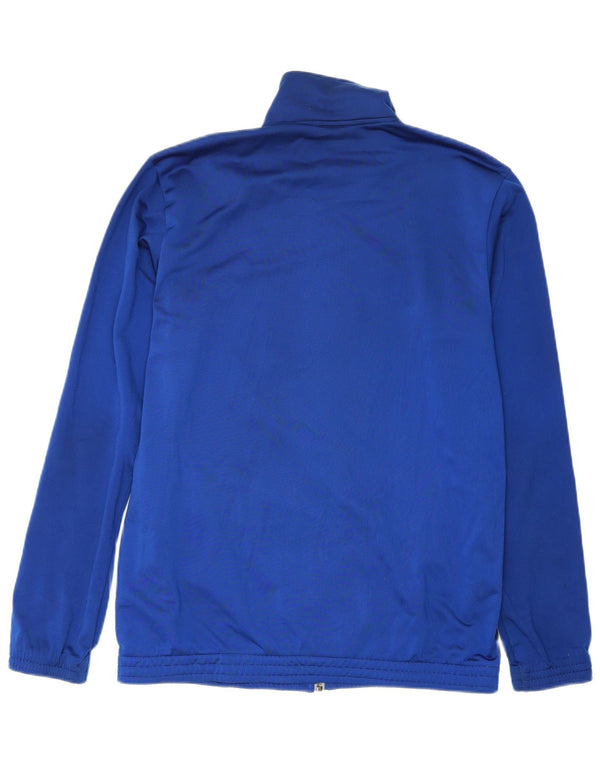 Adidas Mens Tracksuit Top Jacket UK 40/42 Medium Blue Colourblock Polyester