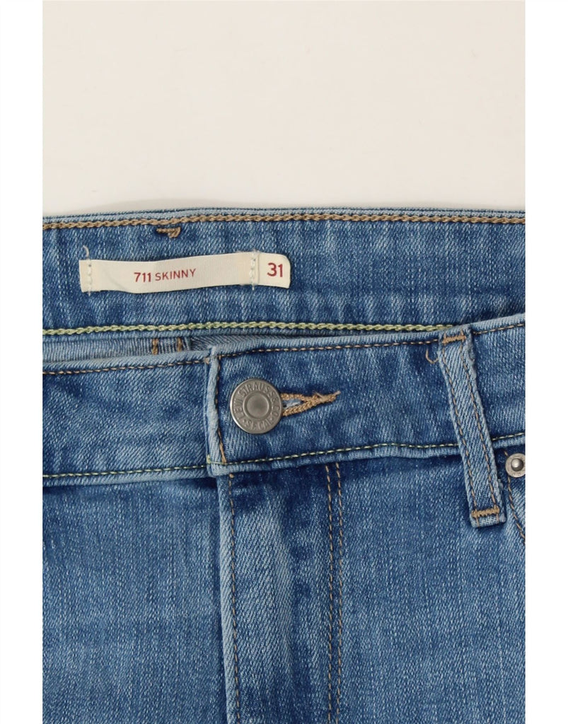 LEVI'S Womens 711 Skinny Jeans W31 L26 Blue Cotton Vintage Levi's and Second-Hand Levi's from Messina Hembry 