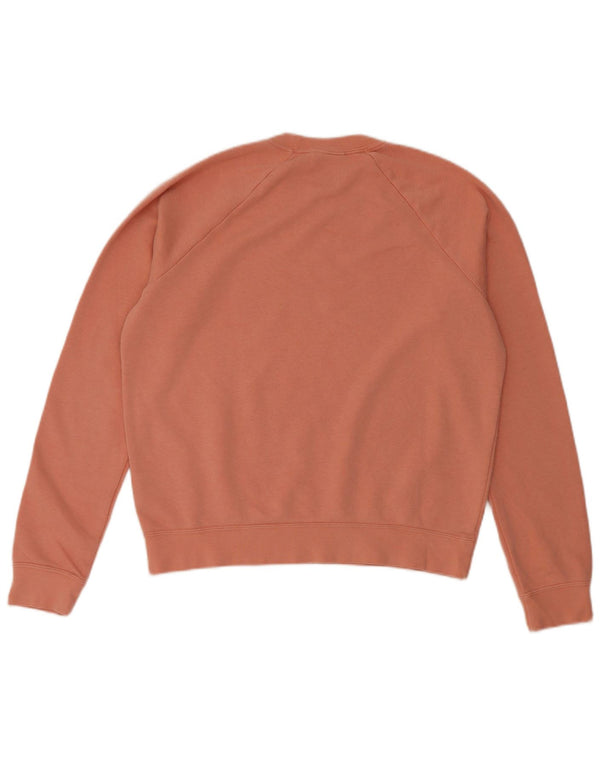 Nike Womens Oversized Sweatshirt Jumper UK 10 Small Pink Cotton