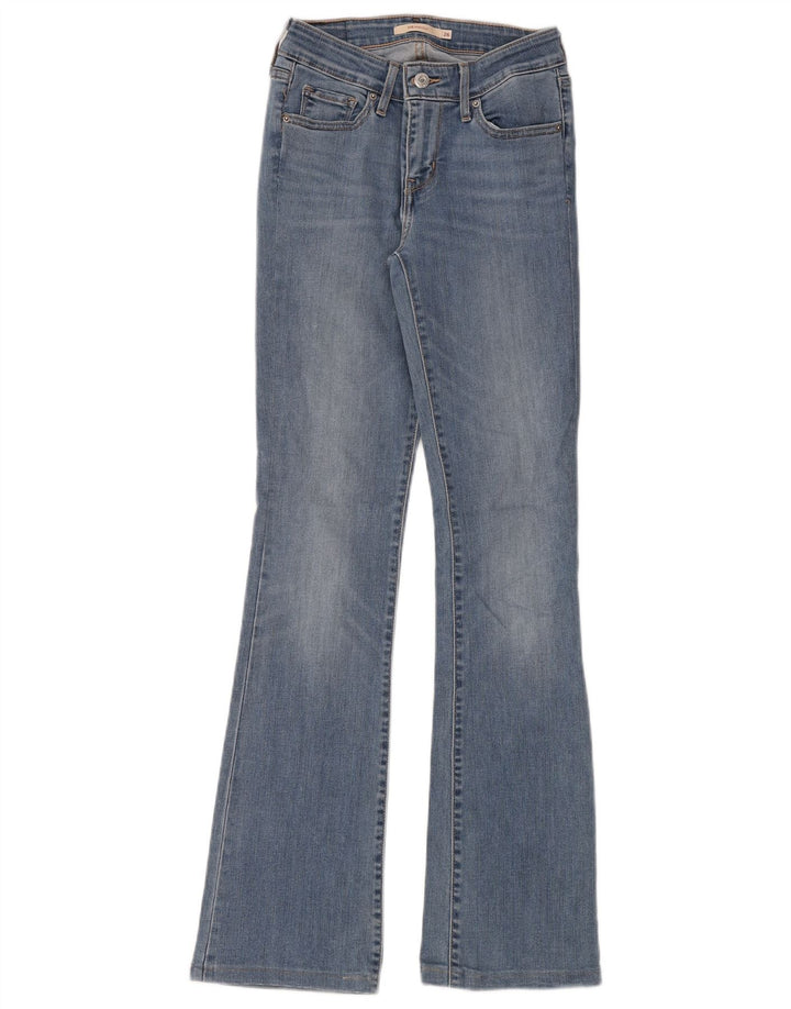 Levi's Womens 715 Bootcut Jeans W26 L32 Blue Cotton