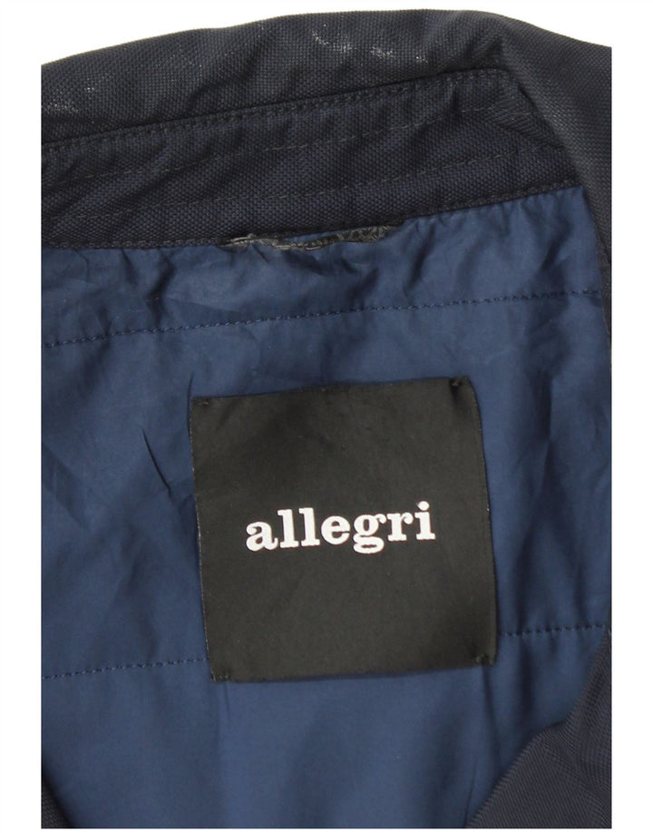Allegri Mens Overcoat UK 38 Medium Navy Blue