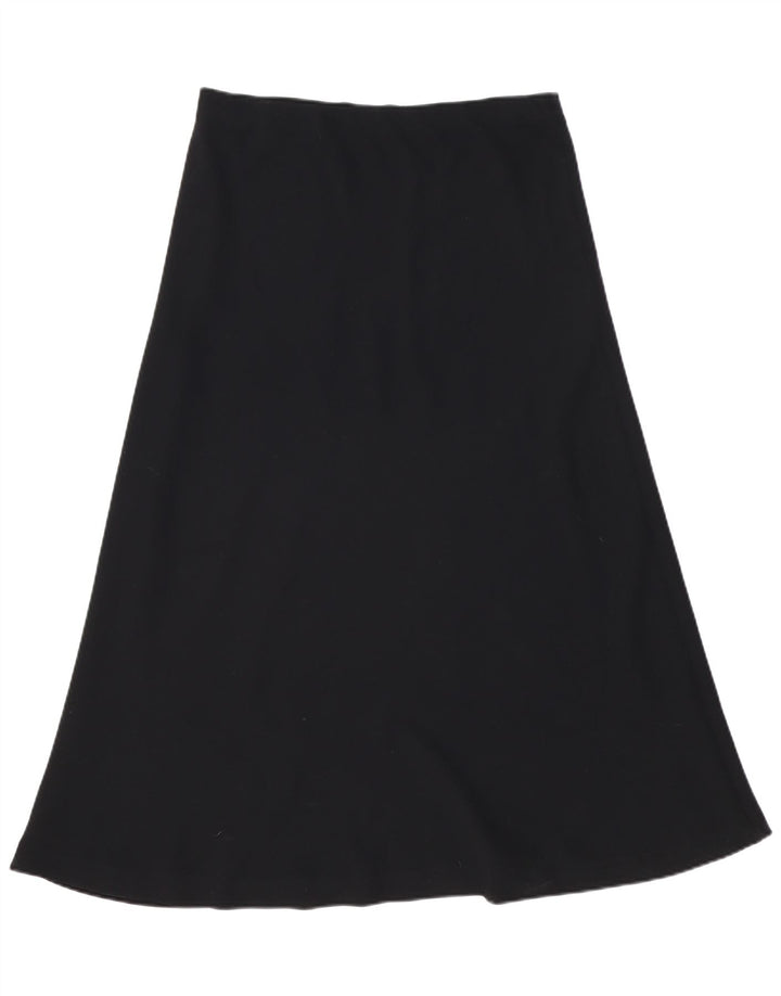 Vintage Womens High Waist A-Line Skirt W34 Large Black