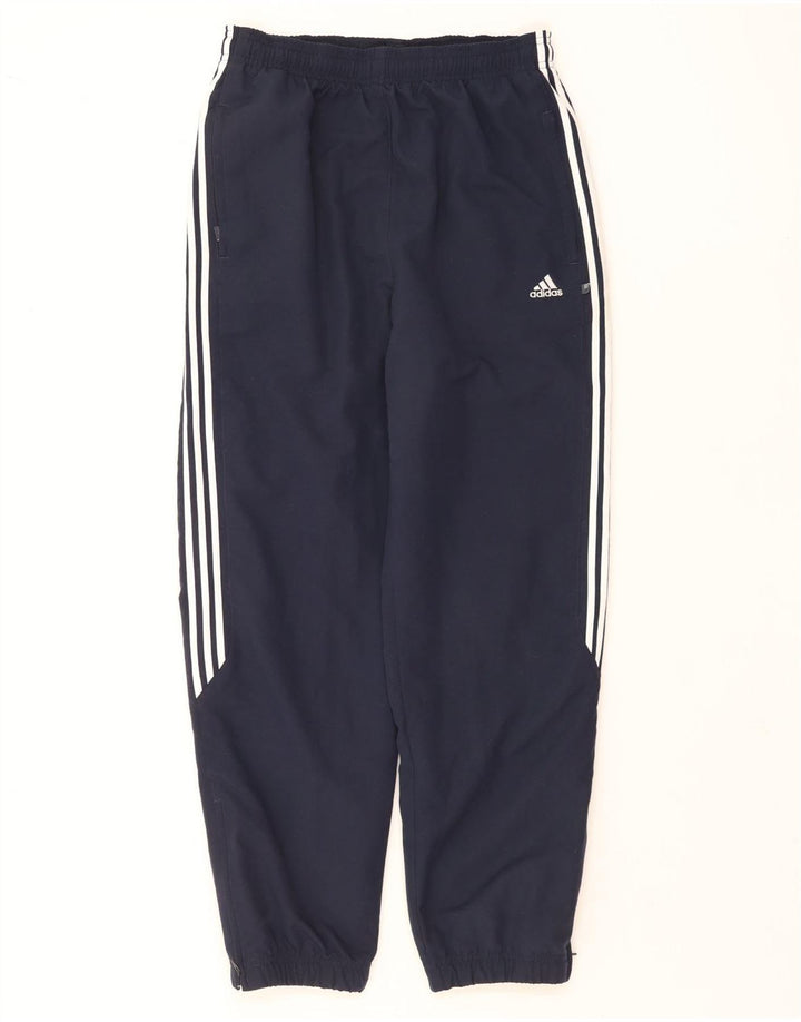 Adidas Womens Tracksuit Trousers Joggers UK 10 Small  Navy Blue Polyester