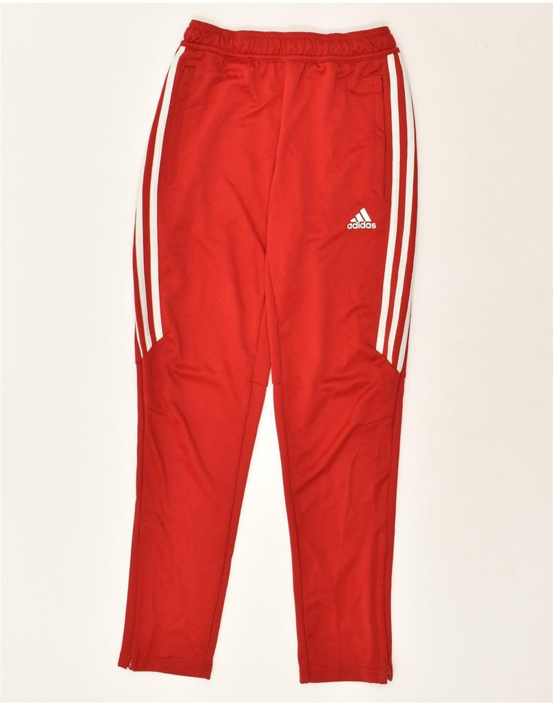 ADIDAS Boys Climacool Tracksuit Trousers 11-12 Years Red Polyester | Vintage Adidas | Thrift | Second-Hand Adidas | Used Clothing | Messina Hembry 