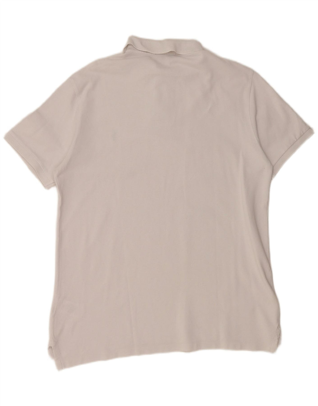 POLO RALPH LAUREN Mens Custom Slim Fit Polo Shirt Large White Cotton