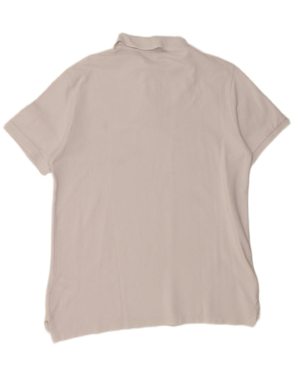 POLO RALPH LAUREN Mens Custom Slim Fit Polo Shirt Large White Cotton