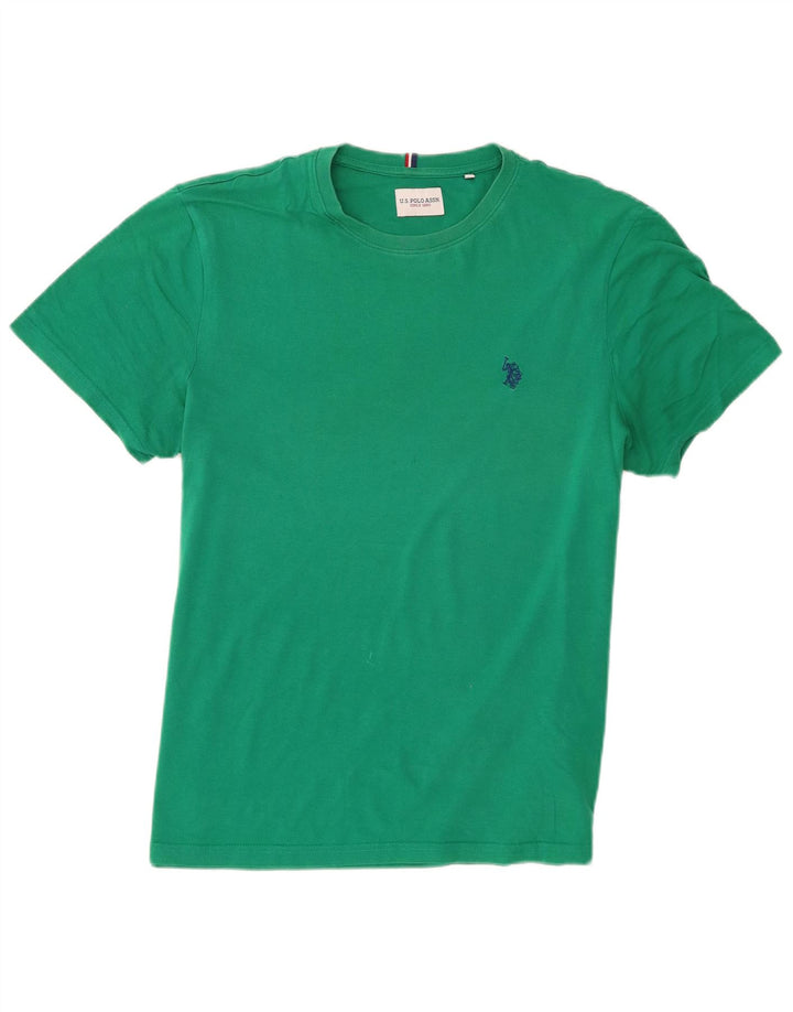 U.S. Polo Assn. Mens T-Shirt Top Medium Green Cotton