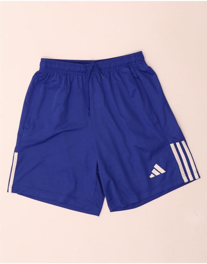 Adidas Mens Aeroready Sport Shorts Small Blue Polyester