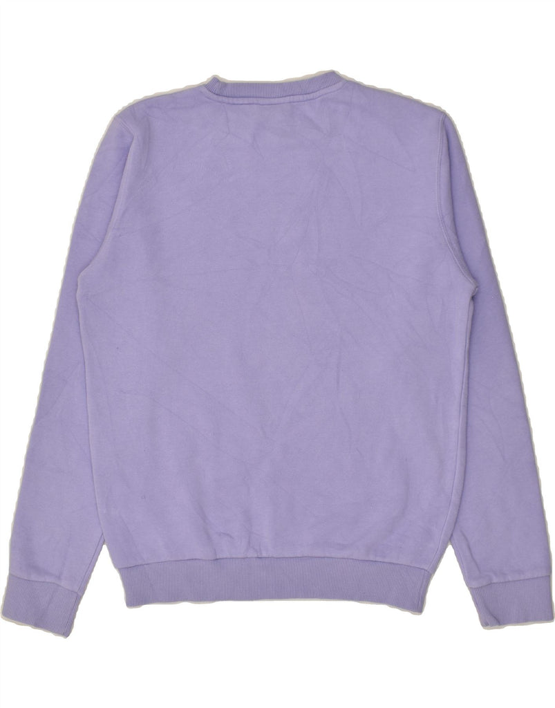 ELLESSE Womens Sweatshirt Jumper UK 8 Small  Purple Cotton | Vintage Ellesse | Thrift | Second-Hand Ellesse | Used Clothing | Messina Hembry 