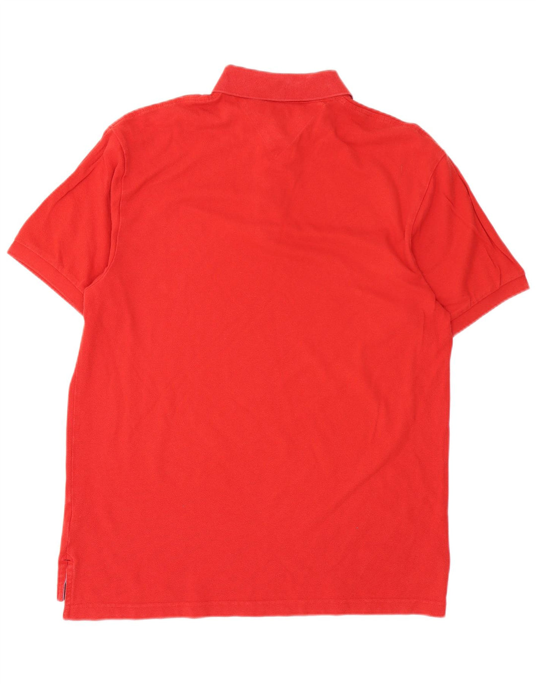 Tommy Hilfiger Mens Polo Shirt Large Red Cotton