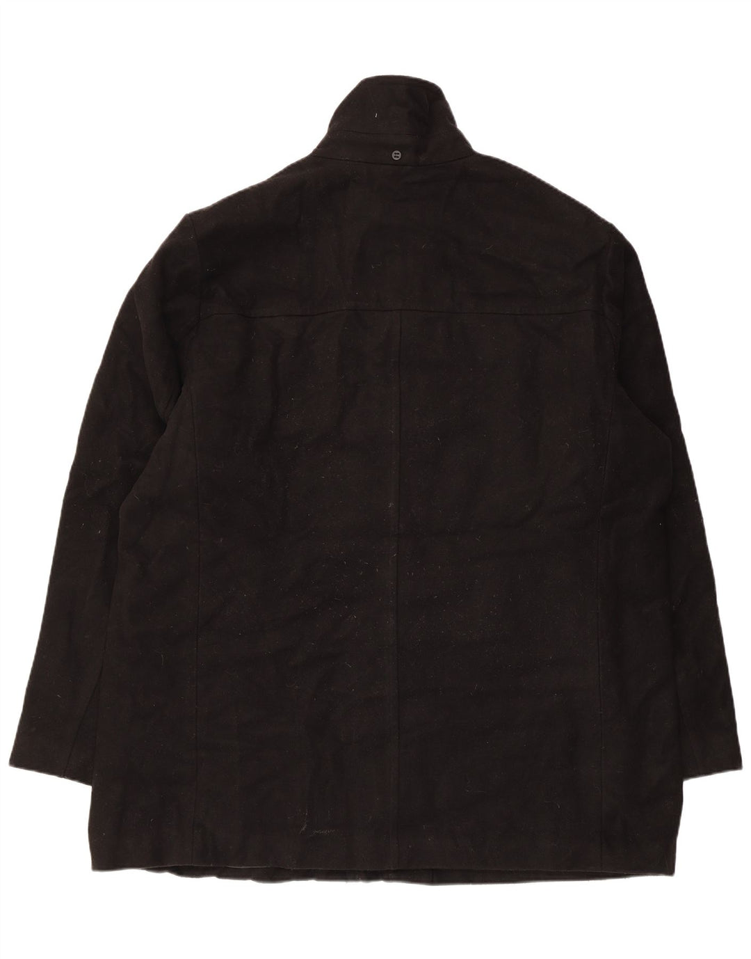 DOCKERS Mens Overcoat UK 44 2XL Black Polyester