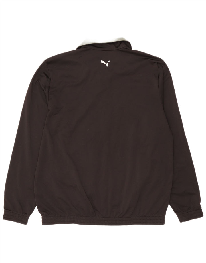 Puma Mens Tracksuit Top Jacket XL Black Colourblock Polyester