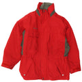 Columbia Mens Loose Fit Ski Jacket UK 38 Medium Red Colourblock Nylon