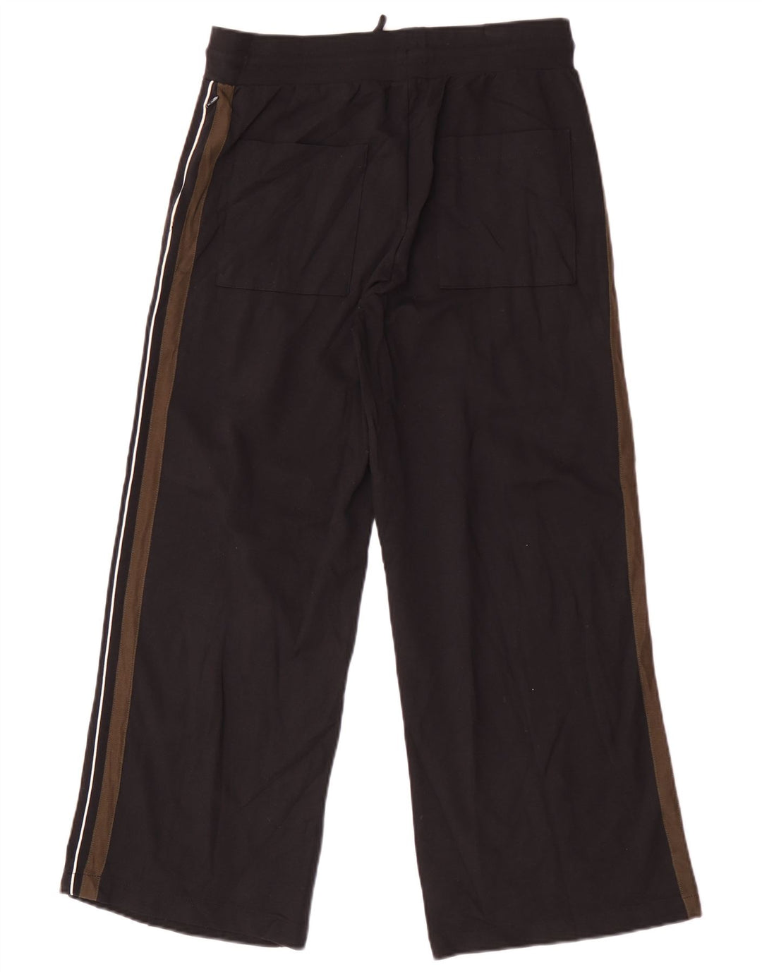 Marks & Spencer Womens Tracksuit Trousers UK 12 Medium Black Colourblock